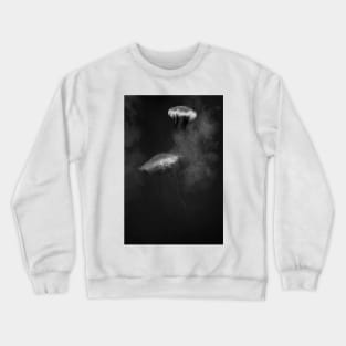 Jellyfish Dance IV in BW. Vladivostok Aquarium Crewneck Sweatshirt